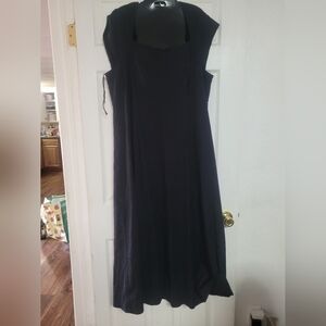 GAP Black Sleeveless Square Neck Sundress